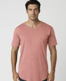 MC1050 Cotton Heritage Drop Tail Crew Neck T-shirt Dusty Rose