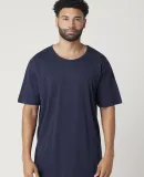 MC1050 Cotton Heritage Drop Tail Crew Neck T-shirt Navy