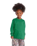 64300L Juvenile Long Sleeve Tee 5.2 oz in Kelly