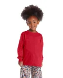 64300L Juvenile Long Sleeve Tee 5.2 oz in New red