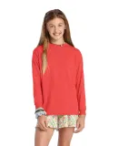 64900L Youth Retail Fit Long Sleeve Tee 5.2 oz in Red heather