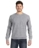 72000 Anvil Adult Crewneck French Terry in Hthr dark grey