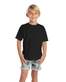 12300 Delta Apparel Juvenile 30/1's Soft Spun Tee  in Black