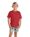 12300 Delta Apparel Juvenile 30/1's Soft Spun Tee  in New red