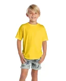 12300 Delta Apparel Juvenile 30/1's Soft Spun Tee  in Sunflower