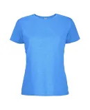 12500 Delta Apparel Ladies 30/1's Soft Spun Tee 4. in Turquoise heather