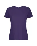 12500 Delta Apparel Ladies 30/1's Soft Spun Tee 4. in Purple