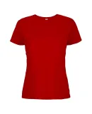 12500 Delta Apparel Ladies 30/1's Soft Spun Tee 4. in New red