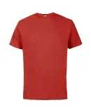 12600 Delta Apparel Adult 30/1's Soft Spun Tee 4.3 in Red heather