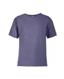 14300 Delta Apparel Juvenile 30/1's Snow Heather T in Purple snow heather hkm