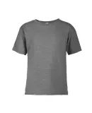 14300 Delta Apparel Juvenile 30/1's Snow Heather T in Graphite snow heather kj2