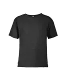 14300 Delta Apparel Juvenile 30/1's Snow Heather T in Black snow heather ky8