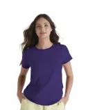 Delta Apparel 1336N Junior 30/1's Tee in Purple heather