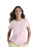 Delta Apparel 1336N Junior 30/1's Tee in Soft pink