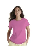 Delta Apparel 1336N Junior 30/1's Tee in Hot pink