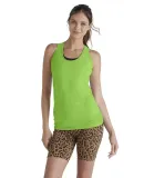 1333 Delta Apparel 30/1's Junior Racerback Tank 4. in Lime