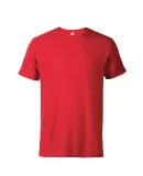 11600N Delta Apparel Adult 30/1's Fitted tee 4.3 o in Red heather