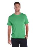 18100 Delta Apparel Adult 30/1's Athletic Fit Tee  in Kelly heather