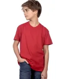 YC1040 Cotton Heritage Youth Cotton Crew T-Shirt in Red (discontinued)