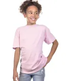 YC1040 Cotton Heritage Youth Cotton Crew T-Shirt in Light pink