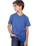 YC1040 Cotton Heritage Youth Cotton Crew T-Shirt in Royal - 501