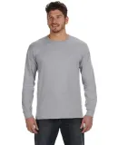 784AN Anvil Midweight Long-Sleeve T-Shirt in Heather grey