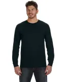 784AN Anvil Midweight Long-Sleeve T-Shirt in Black