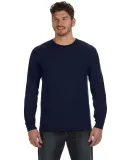 784AN Anvil Midweight Long-Sleeve T-Shirt in Navy