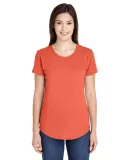 Anvil 6750L by Gildan Ladies' Triblend Scoop Neck  in Heather orange