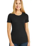 Anvil 6750L by Gildan Ladies' Triblend Scoop Neck  in Black