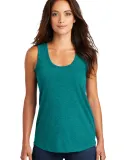 DM138L District Made Ladies Perfect Tri-Blend Race Hthrd Teal