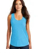 DM138L District Made Ladies Perfect Tri-Blend Race Turquoise Frst