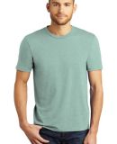 DM130 District Made Mens Perfect Tri-Blend Crew Te in Hthrd dsty sag