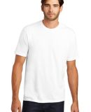 DM130 District Made Mens Perfect Tri-Blend Crew Te in White