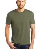 DM130 District Made Mens Perfect Tri-Blend Crew Te in Military grn f