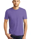 DM130 District Made Mens Perfect Tri-Blend Crew Te in Purple frost