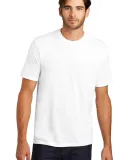 DM130 District Made Mens Perfect Tri-Blend Crew Te in White