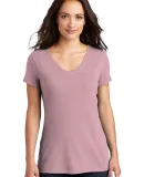 DM1350L District Made Ladies Perfect Tri-Blend V-N Hthrd Lavender