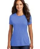 DM130L District Made Ladies Perfect Tri-Blend Crew in Royal frost