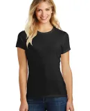 DM108L District Made Ladies Perfect Blend Crew Tee in Black