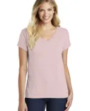 DM1190L District Made Ladies Perfect Blend V-Neck  in Hthrd lavender