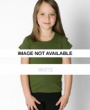 4121 American Apparel Toddler Baby Rib Cap Sleeve  White
