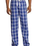 District DT1800 Young Mens Flannel Plaid Pant in Deep royal