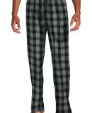 District DT1800 Young Mens Flannel Plaid Pant in G/bkbfflck