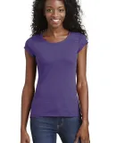 District DT2400 Juniors Gravel 50/50 Crew Tee Purple Gravel