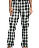 District DT2800 Juniors Flannel Plaid Pant in Bk/wbfflck