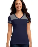 DT264 District Juniors Varsity V-Neck Tee Tr Navy/He Nck