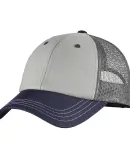 DT616 District Tri-Tone Mesh Back Cap  Chrme/Nvy/Char