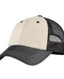 DT616 District Tri-Tone Mesh Back Cap  Sandstn/Cha/Bk