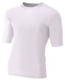 N3283 A4 Adult Compression Tee WHITE